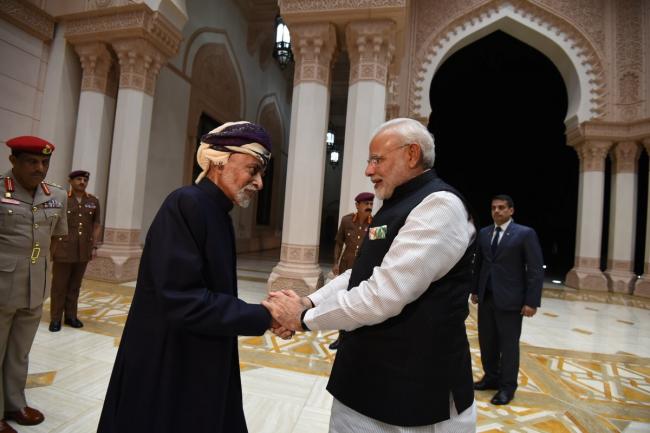 Narendra Modi meets Sultan Qaboos of Oman 