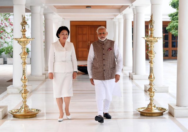 Prime Minister meets First Lady of Republic of Korea