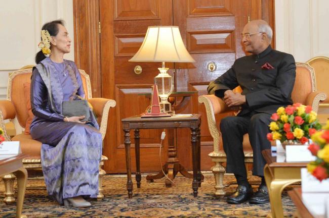 State Counsellor of Myanmar calls on President Kovind