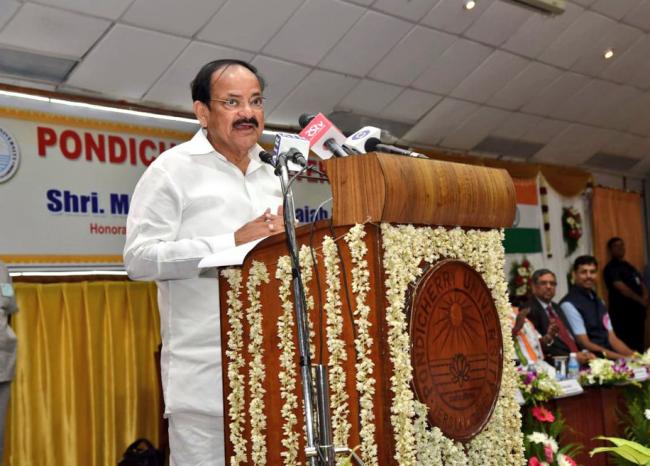 All Universities should teach various subjects including Science and Technology in their respective mother tongues: Vice President Naidu