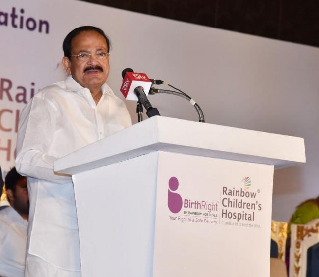 Private sector must ensure that the treatment provided by them is not only accessible but also affordable: Vice President Naidu