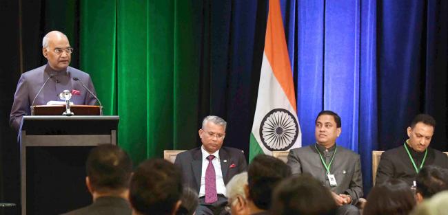 President of India Kovind in Australia, addresses Indian community in Sydney