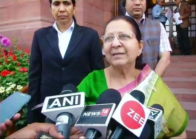 LS Speaker Sumitra Mahajan urges all parties to find a solution to the continued House logjam