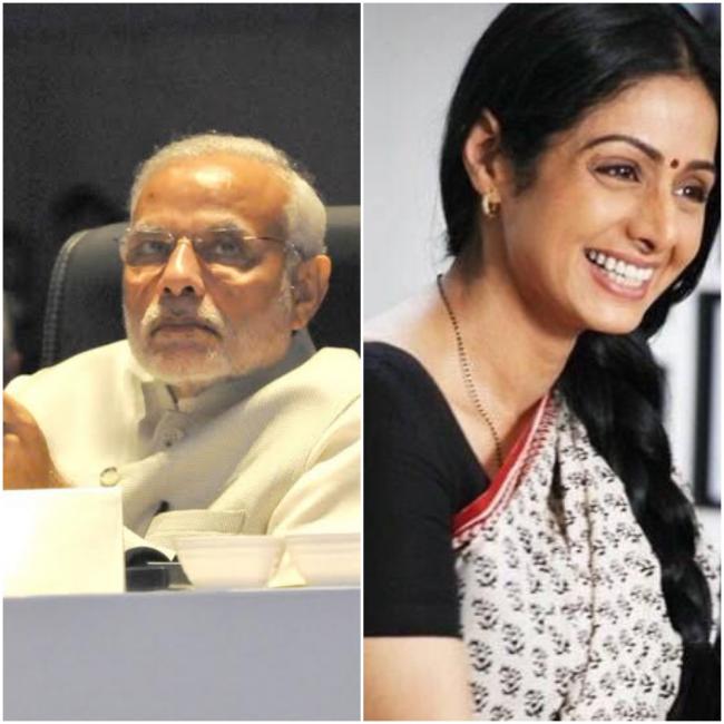 PM Modi expresses grief on shocking demise of Sridevi