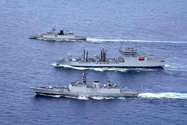 Eastern fleet ships underway to Guam, USA for exercise Malabar 2018