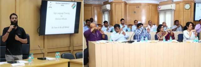 Election Commission of India organises sign language training session for election officials