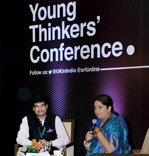 Union Minister Smriti Irani at Young Thinkersâ€™ Conference in Mumbai
