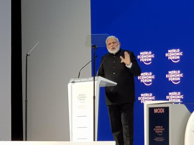 Don't differentiate between good and bad terror: Narendra Modi in Davos 
