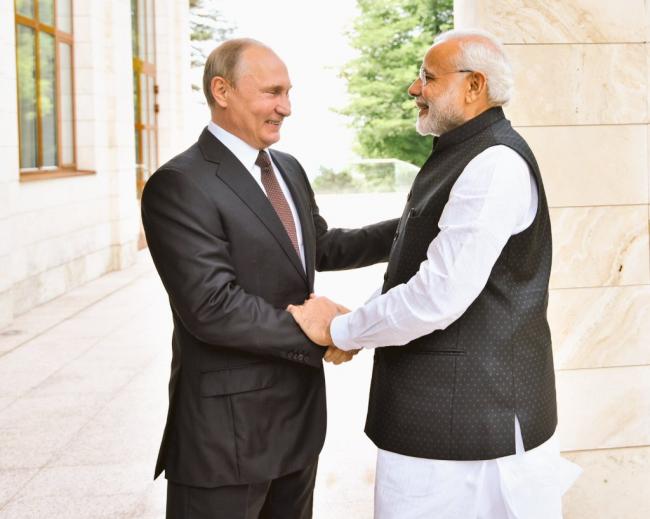 Narendra Modi holds bilateral meeting with Vladimir Putin in Sochi
