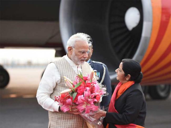 Prime Minister Narendra Modi concludes four-nation tour,arrives in India