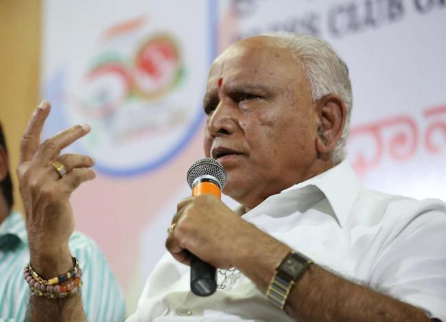 Yeddyurappa requests Karnataka Governor to invite him for swearing-in as CM