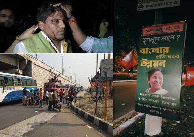 West Bengal: TMC, BJP activists clash in Durgapur ahead of PM Modi's visit