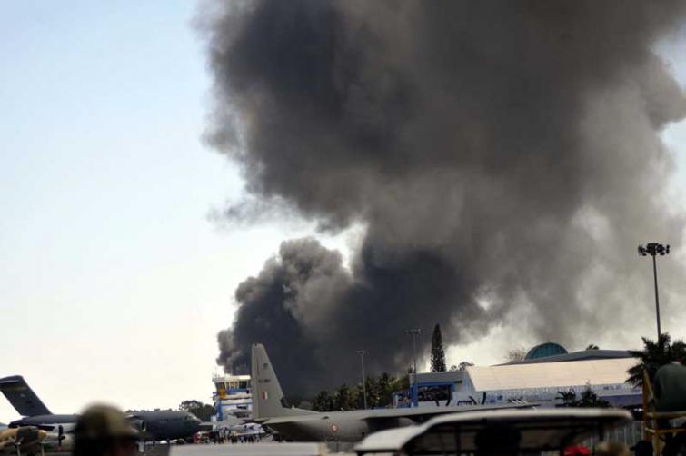 Fire near Bangalore air show leaves 300 vehicles gutted