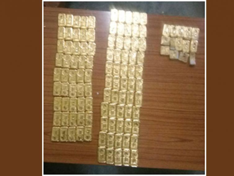 1.1 kg gold seized at airport, 20 passengers grilled