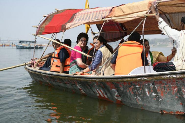 Lok Sabha Election: Priyanka Gandhi Vadra embarks on her Ganga yatra in UP