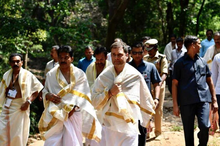Rahul Gandhi visits Thirunelli Temple in Kerala's Wayanad