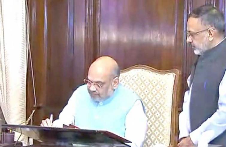Amit Shah takes charge of Home Ministry