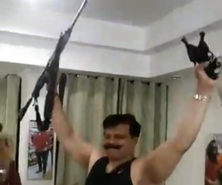 BJP expels Pranav Singh Champion who was caught in video dancing with guns