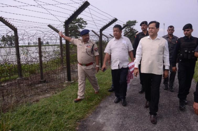 Sonowal visits flood-hit South Salmara district in Assam
