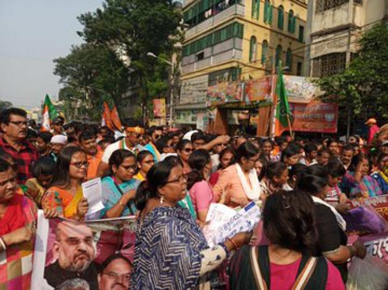 Dengue Protest in Kolkata: BJP youth wing clashes with police
