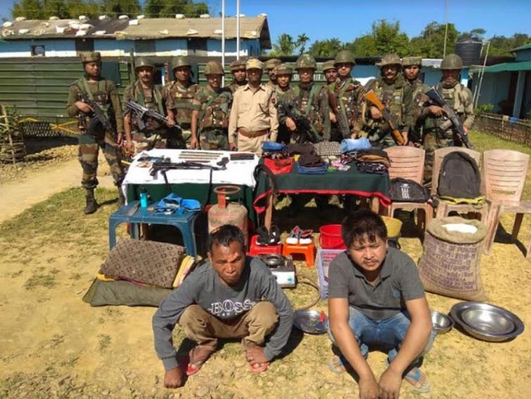 Assam Rifles-police busted terrorist camps, recovered arms-ammunition