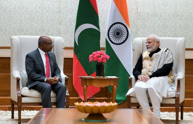 Maldives Foreign Minister Abdulla Shahid calls on PM Modi