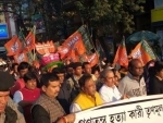 Police stop BJP protest march in Kolkata