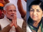 Lata Mangeshkar congratulates PM Narendra Modi for being awarded with Order of St Andrew the Apostle 