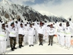 Defence Minister Rajanth Singh visits Siachen Glacier