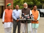 PM Modi, others take oath as Lok Sabha MPs