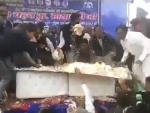 Mayawati's birthday cake celebration video draws Smriti Irani's jibe