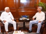 Natwar Singh meets external affairs minister S. Jaishankar
