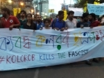 Jadavpur: Left affiliated students protest against Union Minister Babul Supriyo episode