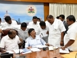 Karnataka rebel MLAs meet Speaker, submit resignations again