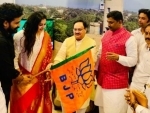 Actors Radharavi, Namitha joins BJP