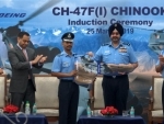 Indian Air Force inducts Chinook Helicopters 