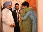 Priyanka Gandhi hugs Sheikh Hasina, says it was long 'overdue'