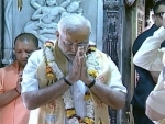 PM Modi visits Varanasi, offers prayers at Kashi Vishwanath Temple