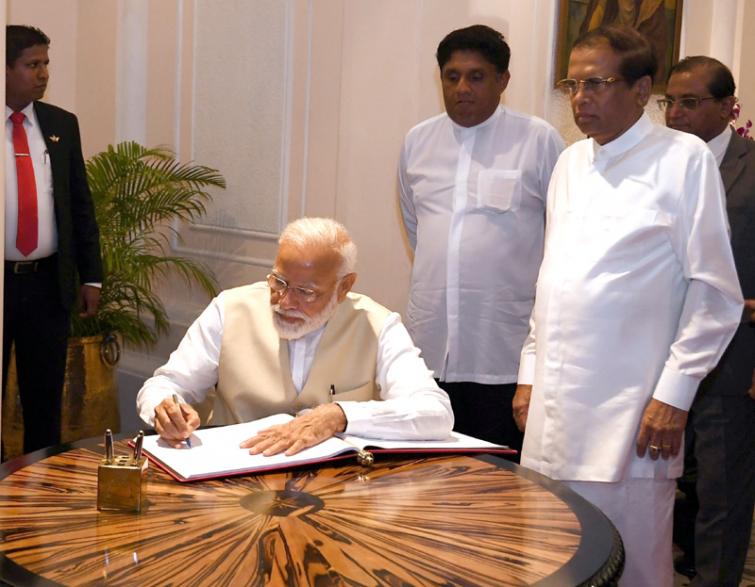 Narendra Modi in Sri Lanka: PM meets top leaders during first visit after LS polls victory 