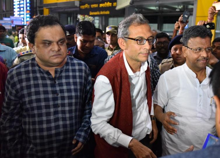 Nobel laureate Abhijit Banerjee arrives in Kolkata