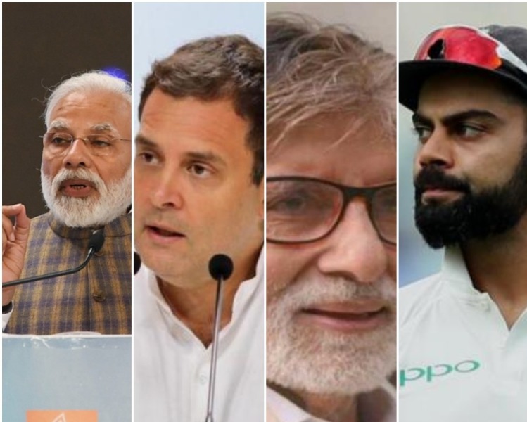 LS polls: Modi reaches out to Rahul Gandhi, Big B, Virat Kohli and Khans to motivate voters
