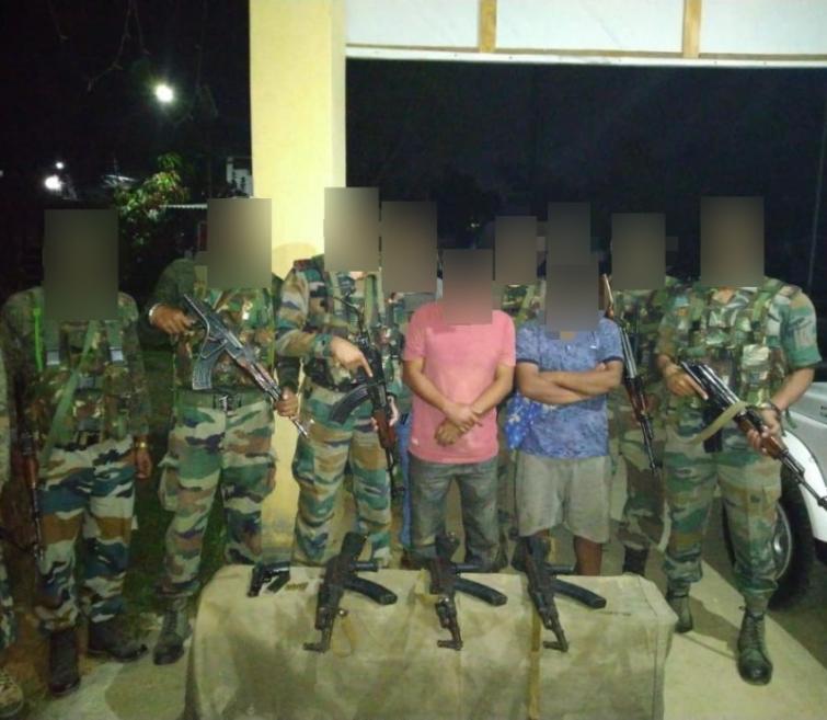 Manipur: Assam Rifles nab two arms dealers