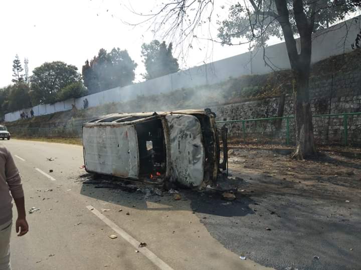 Arunachal Pradesh violence over PRC row : Protesters burn down Dy CM, DC residences