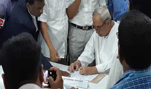 BJD supremo Naveen Patnaik files nomination for Hinjili Assembly seat