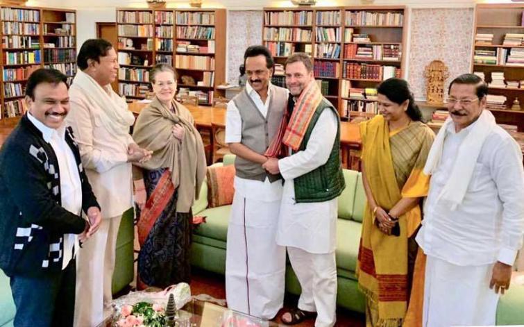 DMK announces alliance with Congress in Tamil Nadu
