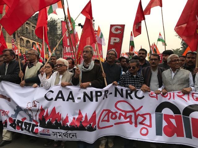 Left, Congress jointly protest against CAA in Kolkata 