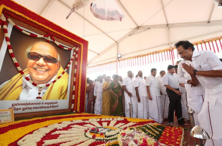DMK, MK Stalin remember M Karunanidhi on birth anniversary 