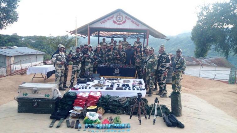 BSF recover huge cache of arms-ammunition in Mizoram