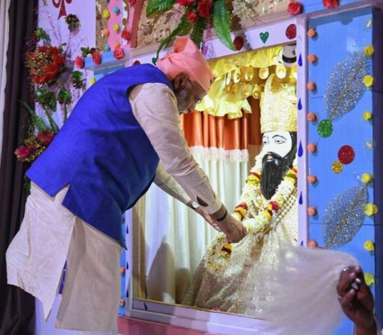 Indian PM Narendra Modi visits Varanasi, lays foundation stone of Guru Ravidas Birth Place Development Project 