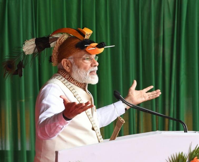 PM Narendra Modi visits Itanagar, Says New India can be built only when North East is developed